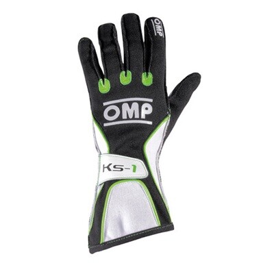 GANTS OMP KS-1 NOIR BLANC VERT
