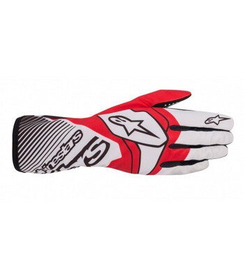 GANTS ALPINESTARS TECH 1-K RACE V2 ROUGE BLANC