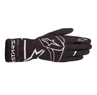 GANTS ALPINESTARS TECH-1 K RACE V2 SOLID NOIR BLANC