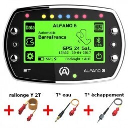 ALFANO 6 2T + RALLONGE Y 2T A-2190 + SONDE EAU A-2101 + SONDE ÉCHAPPEMENT A-2151 (PACK 4)