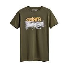 T-SHIRT BURNOUT ALPINESTARS MILITARY