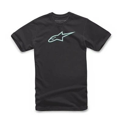 T-SHIRT AGELESS CLASSIC ALPINESTARS NOIR/TURQUOISE