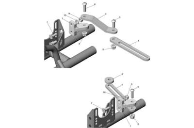 SUPPORT ECHAPPEMENT-ROTAX