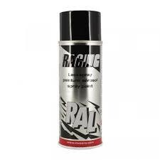 BOMBE DE PEINTURE NOIRE CADRE RACING