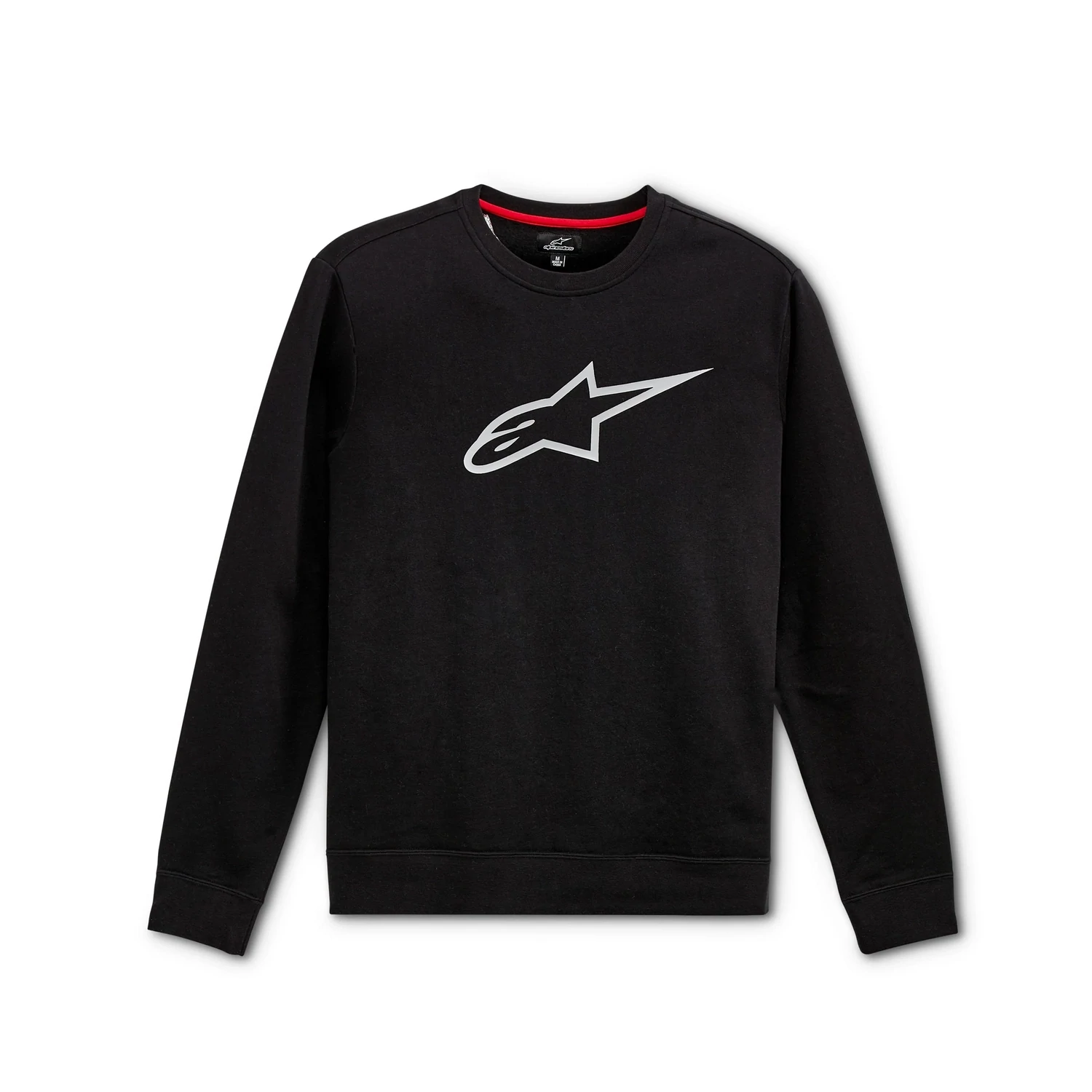 SWEET LINEAR CREW FLEECE NOIR