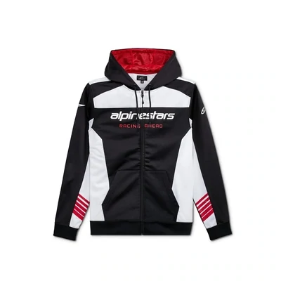 SWEAT ZIPPE - SESSION FLEECE ALPINESTARS NOIR/BLANC