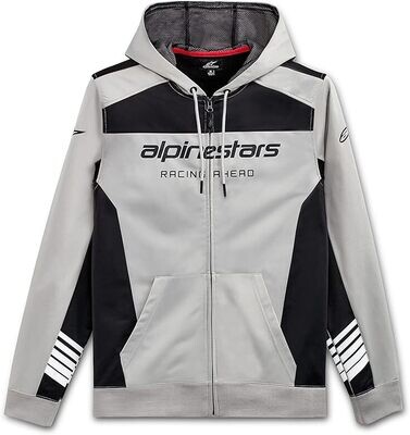 SWEAT ZIPPE - SESSIONS II FLEECE ALPINESTARS NOIR/BLANC