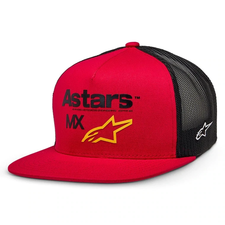 CASQUETTE FIRST MOTO TRUCKER ROUGE