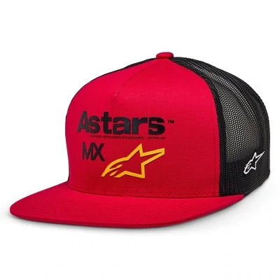 CASQUETTE FIRST MOTO TRUCKER ROUGE