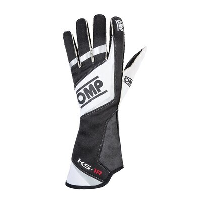 GANTS OMP KS-1R #NOIR/BLANC