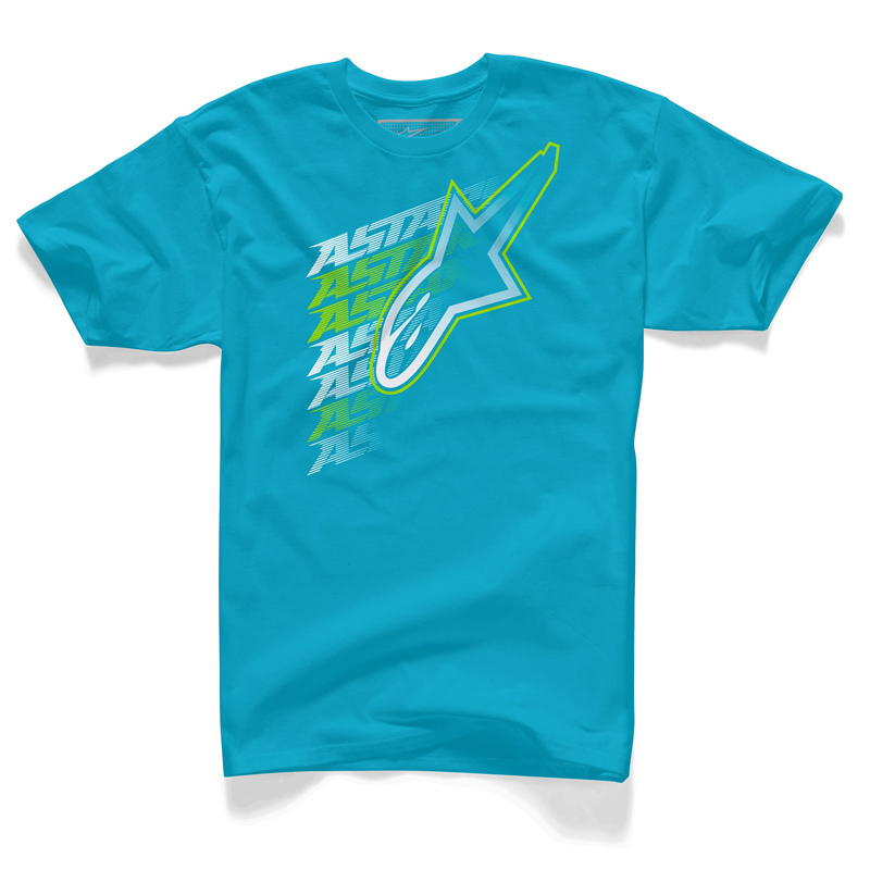 T-SHIRT LIFTED TEE ALPINESTARS BLEU