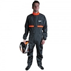 COMBINAISON PLUIE NOIRE/ORANGE BOX&#39;S