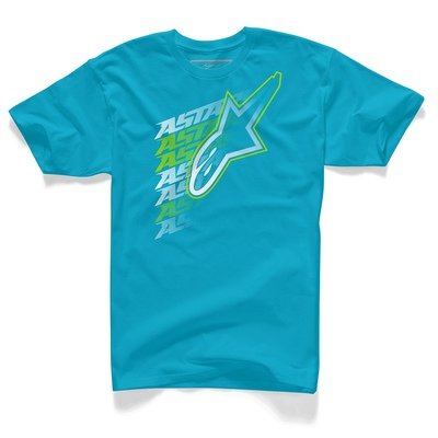 T-SHIRT LIFTED TEE ALPINESTARS BLEU