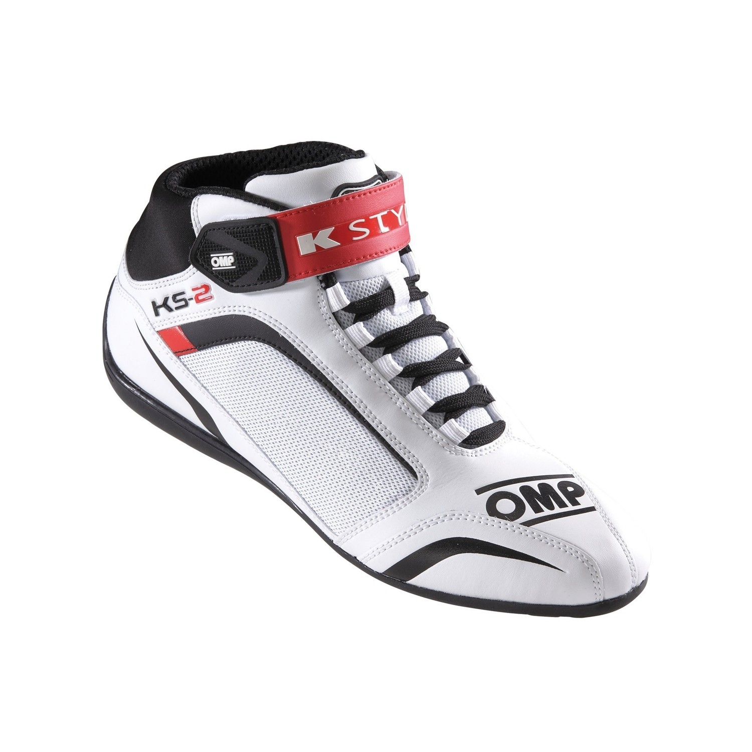 CHAUSSURES OMP KS-2 BLANC/NOIR/ROUGE
