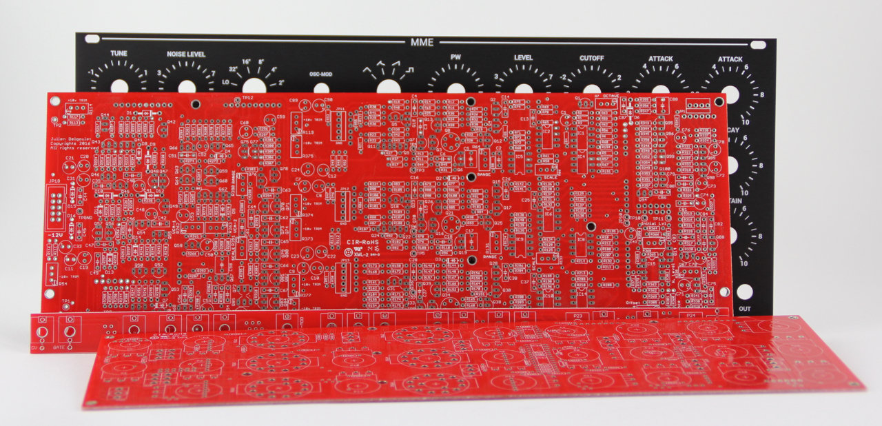 MME 60HP Eurorack - PCBs and Panel Set Only