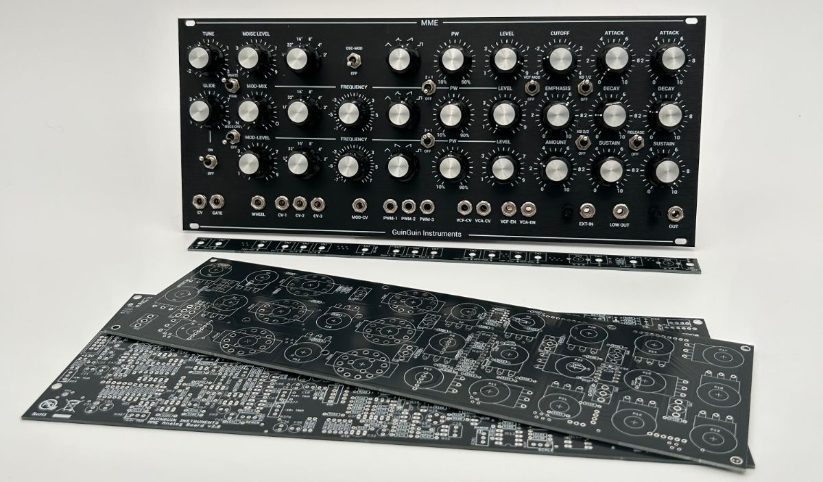 MME 60HP Eurorack v2.0 - PCBs and Panel Set (Rare parts kit included)