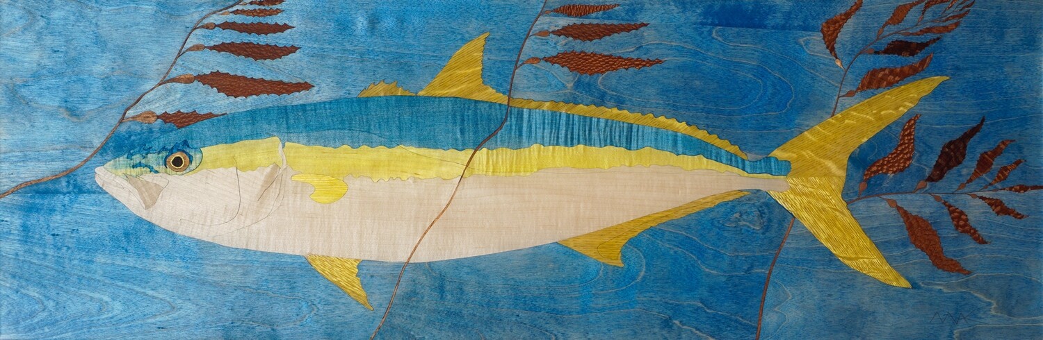 Aluminum Print &quot;Owyn&#39;s La Jolla Yellow&quot; 5/25  (16&quot;H x 47&quot;L x .75&quot;D)