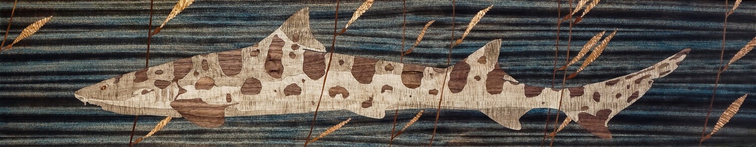 &quot;Kelp Leopard 2/6&quot; Aluminum Print (7&quot;H x 36&quot;L x .75&quot;D)