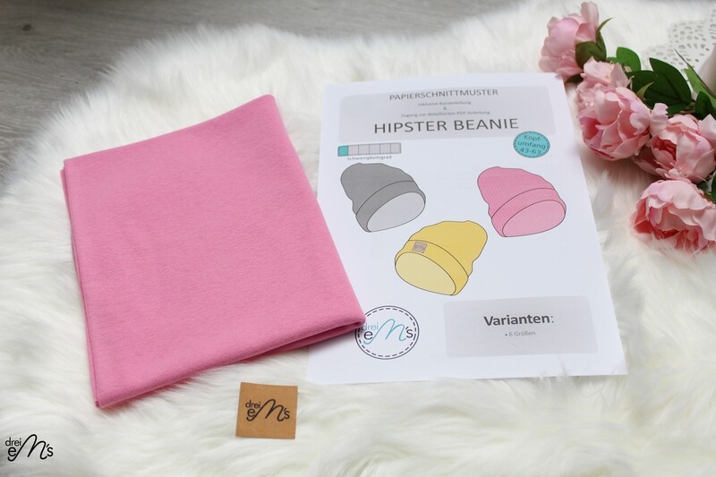DIY-KIT Hipster Beanie Rosa DIY-KIT Hipster Beanie Rosa