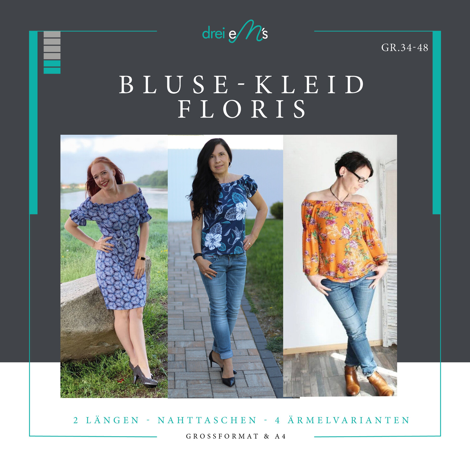 Ebook Bluse / Kleid FLORIS Gr. 34-48