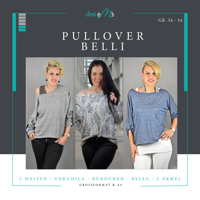Ebook Pullover BELLI Gr. 34-54 Ebook Pullover BELLI Gr. 34-54