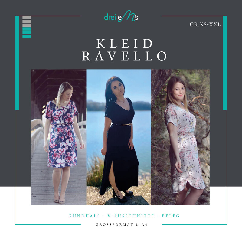 Ebook Kleid RAVELLO Gr. XS-XXL Ebook Kleid RAVELLO Gr. XS-XXL