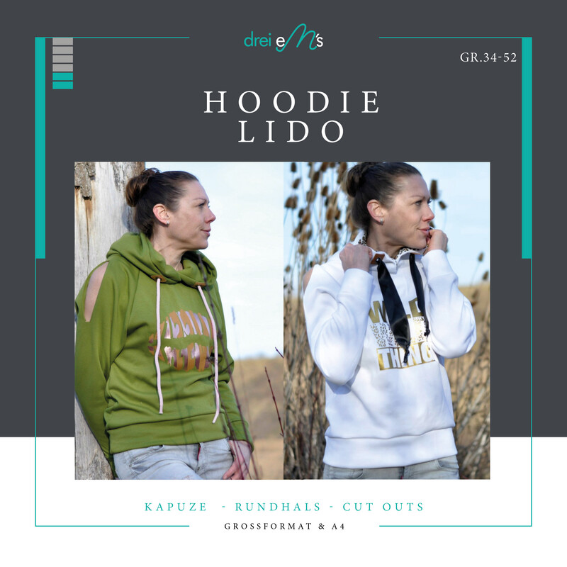 Ebook Oversize Hoodie LIDO Gr. 34-52 Ebook Oversize Hoodie LIDO Gr. 34-52