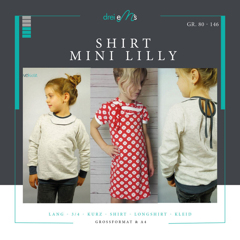 Ebook Shirt Kleid mini LILLY Gr. 80-146