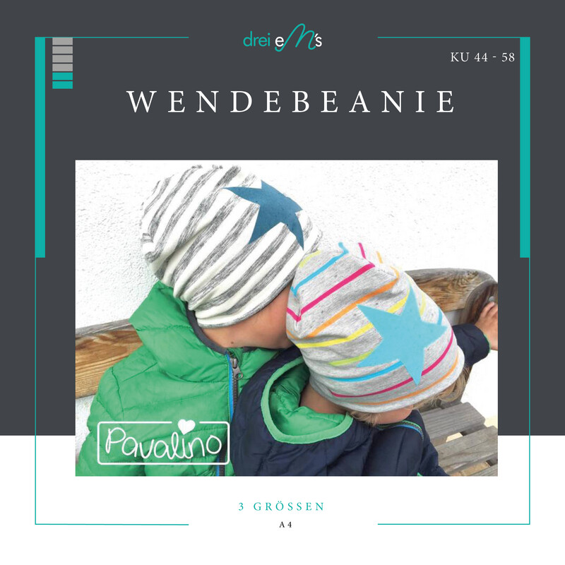 Ebook Wendebeanie 3 Größen, 2 Varianten Ebook Wendebeanie 3 Größen, 2 Varianten