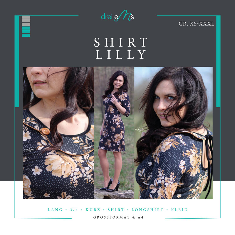 Ebook Shirt Kleid LILLY Gr. XS-XXXL Ebook Shirt Kleid LILLY Gr. XS-XXXL
