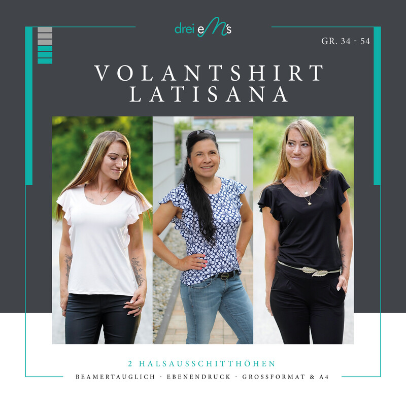 Ebook Volant-Shirt LATISANA Gr. 34-54 Ebook Volant-Shirt LATISANA Gr. 34-54