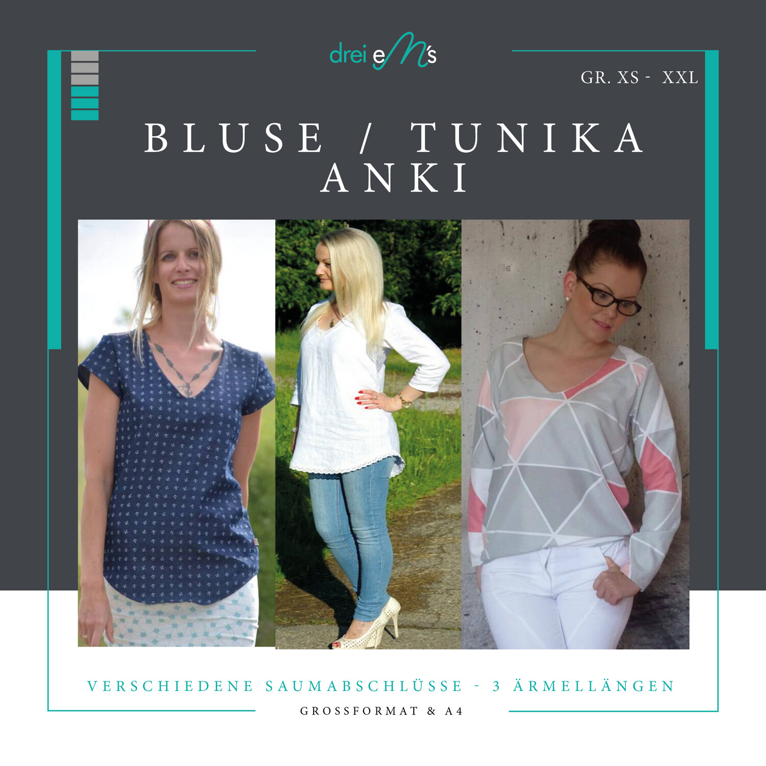 Ebook Bluse/ Tunika ANKI  Gr. XS-XXL