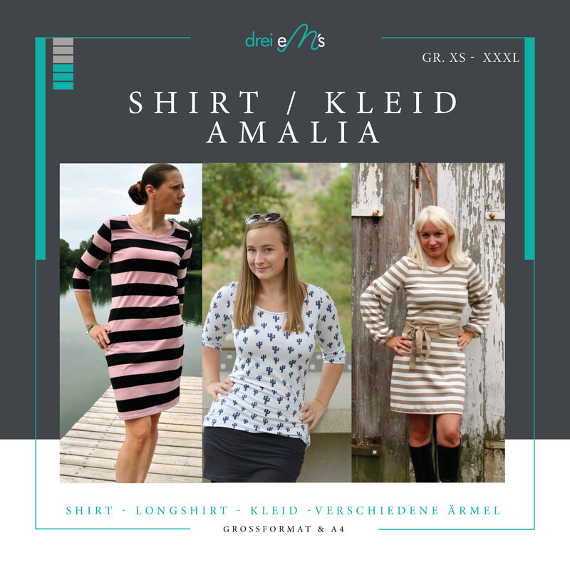Ebook Shirt Kleid AMALIA Gr. XS-XXXL Ebook Shirt Kleid AMALIA Gr. XS-XXXL