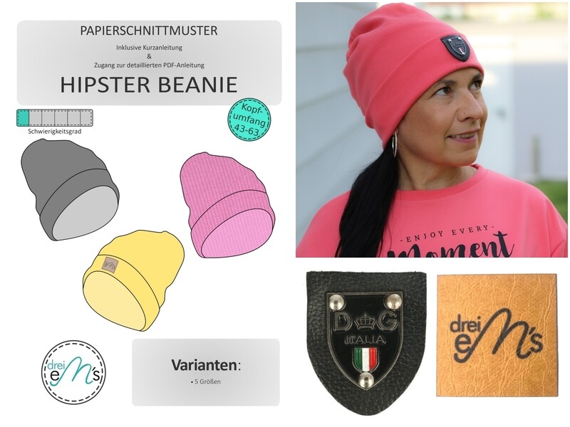 DIY-KIT Hipster Beanie KORALLE DIY-KIT Hipster Beanie KORALLE