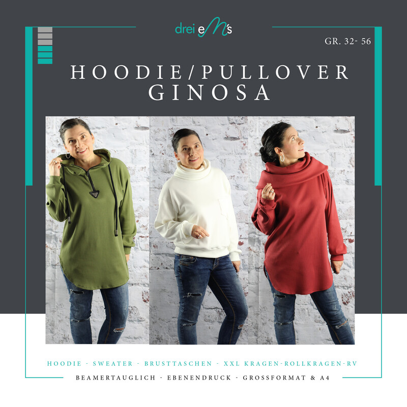 Ebook Hoodie/ Pullover GINOSA Gr. 32-56