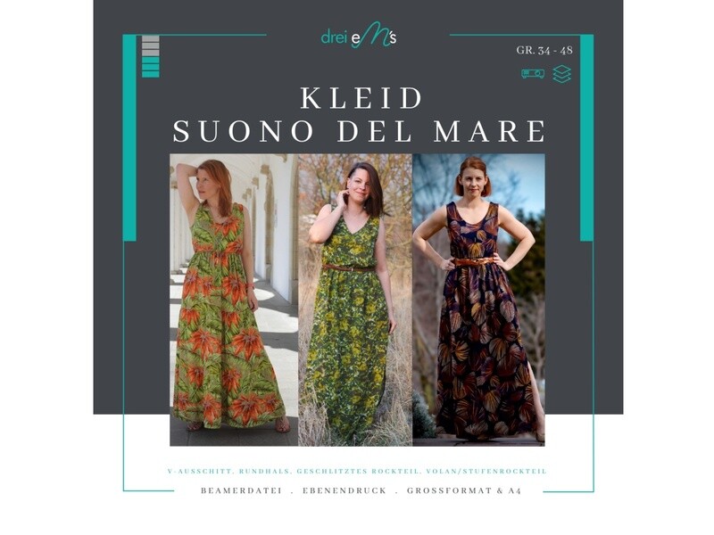 Ebook Kleid SUONO DEL MARE Gr. 34-48 Ebook Kleid SUONO DEL MARE Gr. 34-48