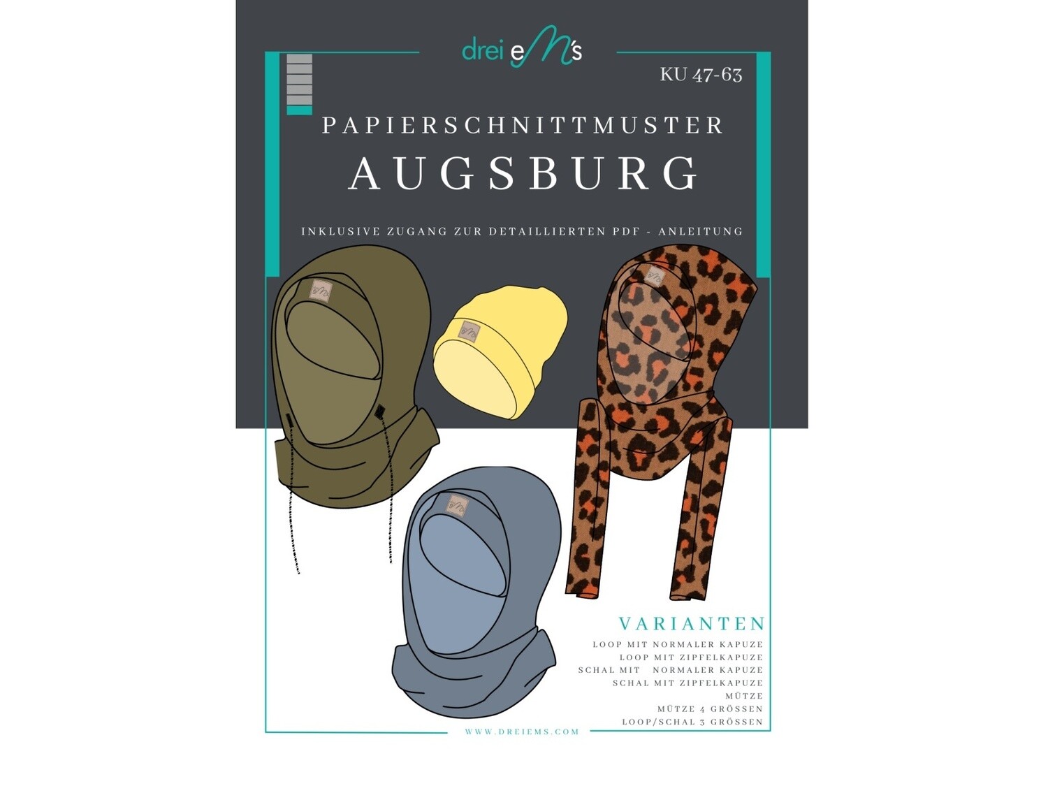 Papierschnittmuster Set AUGSBURG Papierschnittmuster Set AUGSBURG