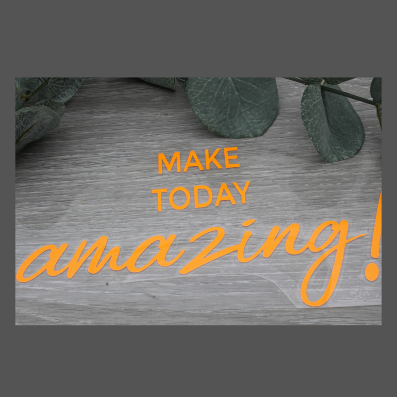 Bügelbild "MAKE TODAY AMAZING!" neonorange Bügelbild "MAKE TODAY AMAZING!" neonorange