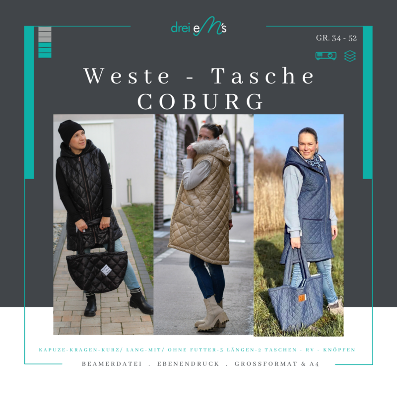 Kombi-Ebook Weste und Tasche COBURG