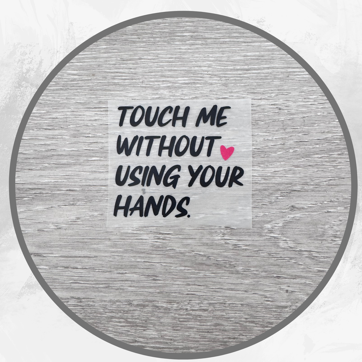 Bügelbild  TOUCH ME - JELSI schwarz Bügelbild  TOUCH ME - JELSI schwarz