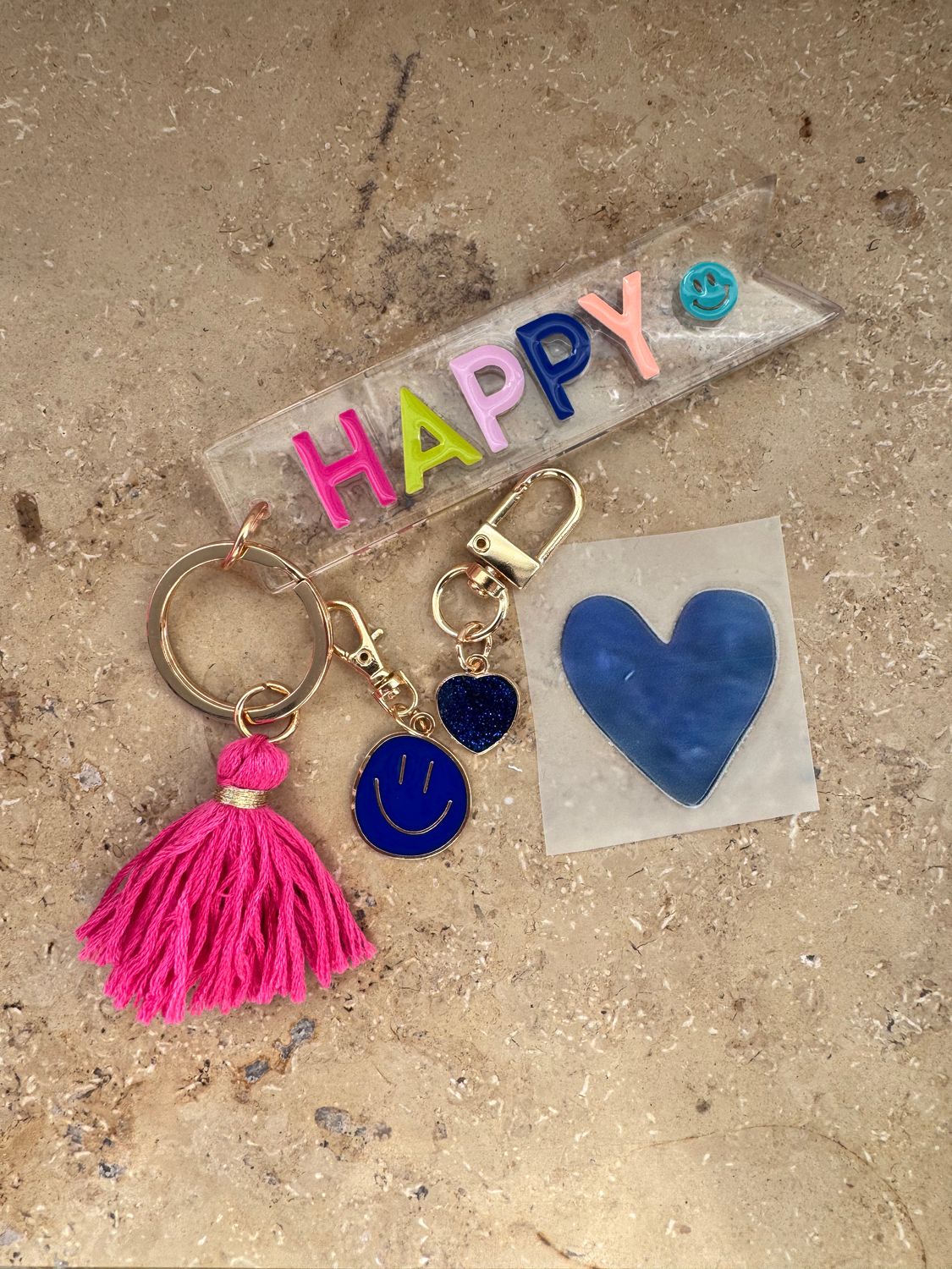 Anhängerset 4 teilig HAPPY blau SUTRI Anhängerset 4 teilig HAPPY blau SUTRI