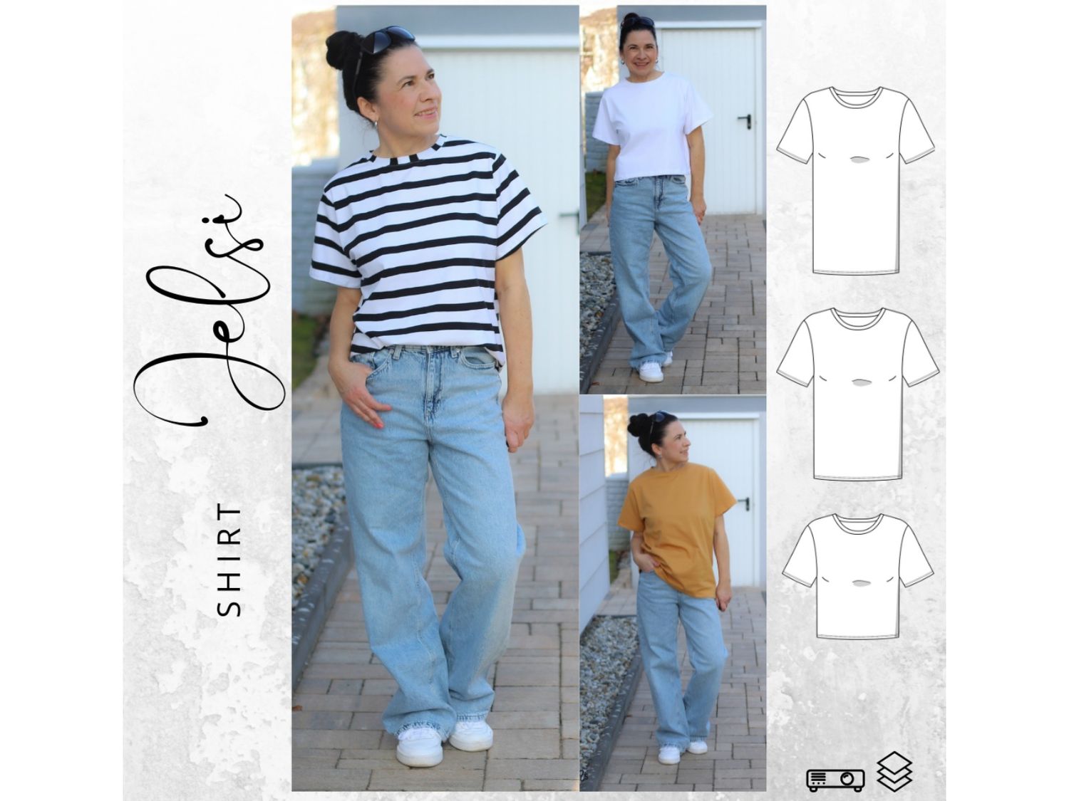 Schnittmuster Ebook Shirt JELSI Gr. 32-56
