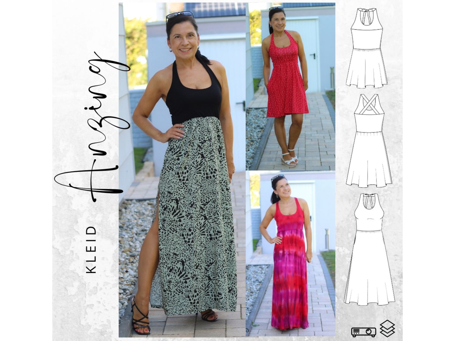 Schnittmuster  Kleid ANZING Gr. 32-50