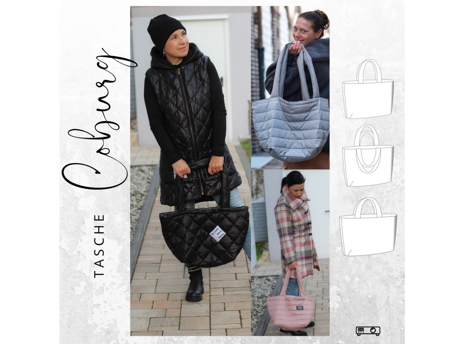 Schnittmuster  Tasche COBURG