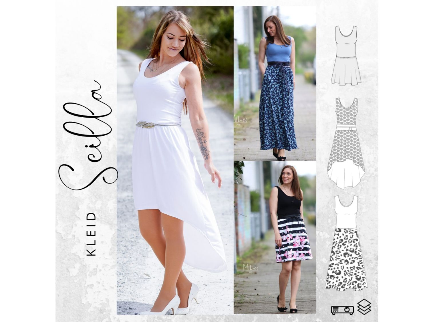 Schnittmuster  Kleid SCILLA Gr. 32-54