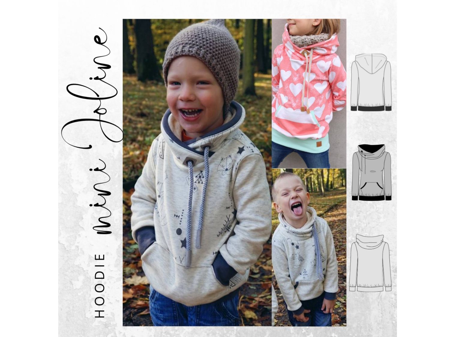Schnittmuster  Hoodie mini JOLINE