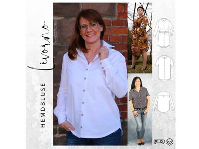 Schnittmuster  Hemdbluse LIVORNO Gr. 32-48