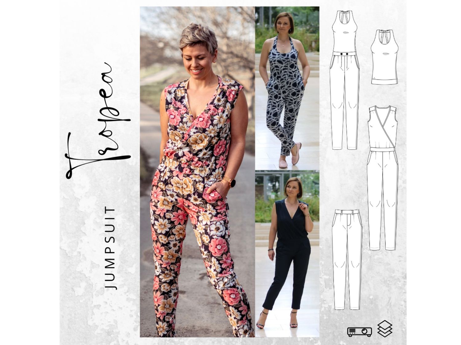 Schnittmuster  Jumpsuit TROPEA Gr. 32-48