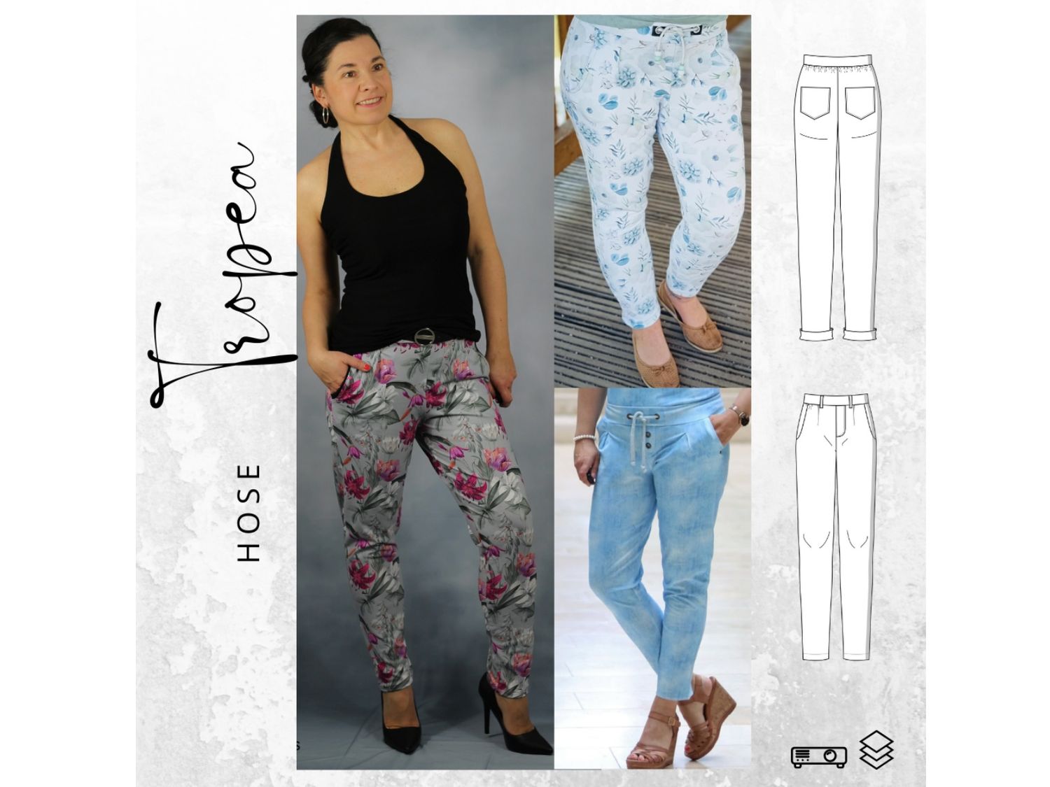 Schnittmuster  Hose TROPEA Gr. 32-48