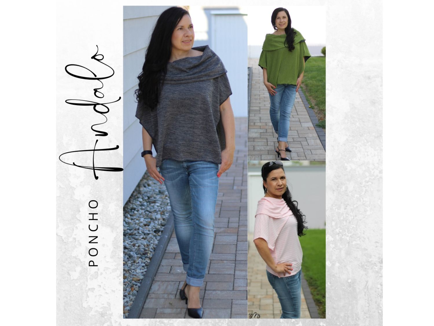 Schnittmuster  Poncho ANDALO Gr. XS-XXL